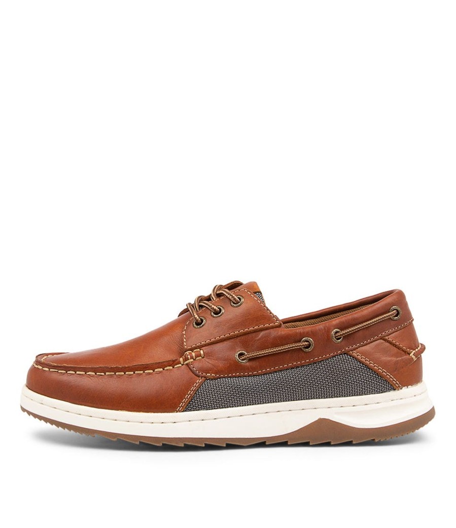Men COLORADO | Gull Tan Leather Boat Shoes — Superzeshoes